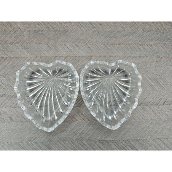 RCR Royal Crystal Rock Heart-Shaped Gemini Bonbonniere Candy Dish Jar NEW - Picture 3 of 9